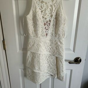 BCBGMaxAzria White Lace Dress